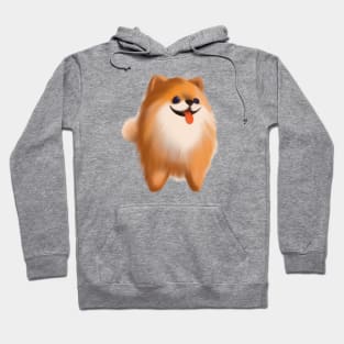 Cute Pomeranian Drawing Hoodie